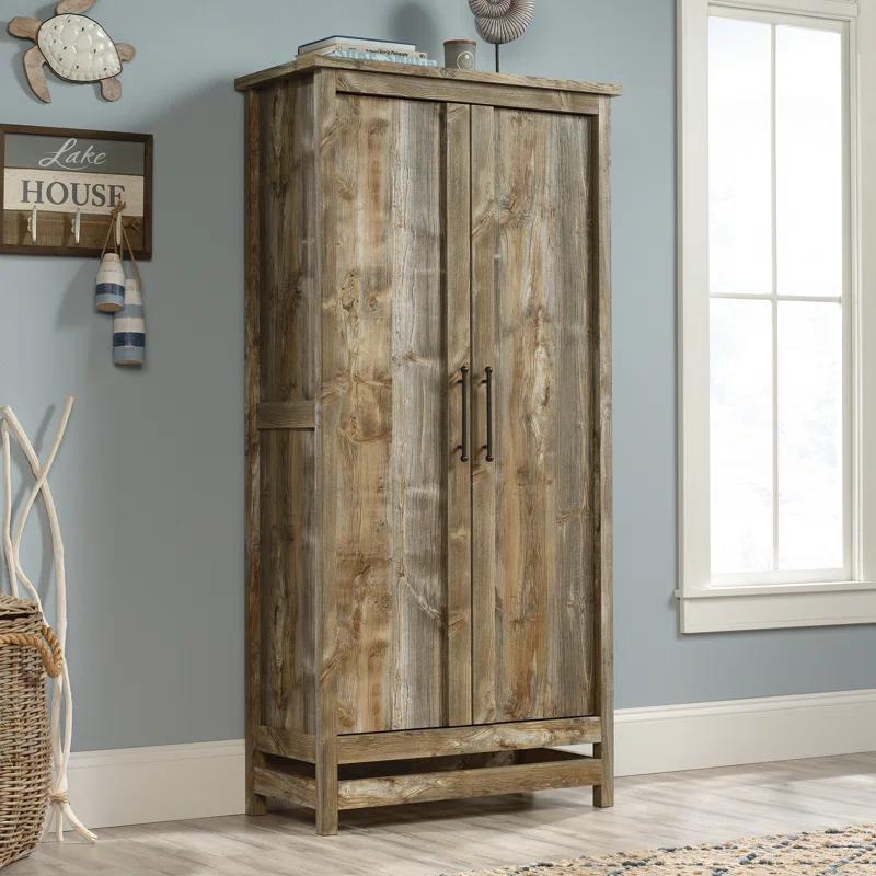 Gracie Oaks Karn 35.197'' Wide 6 - Shelf Storage Cabinet