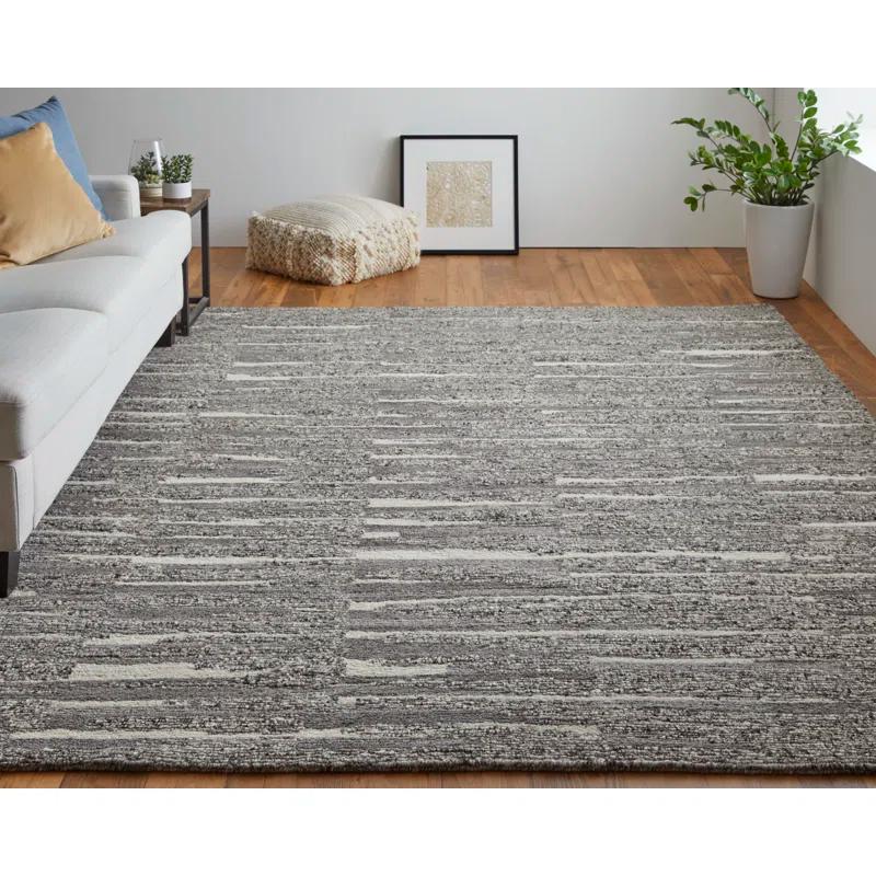 Navaro Modern Abstract Gray/Taupe/Ivory Area Rug