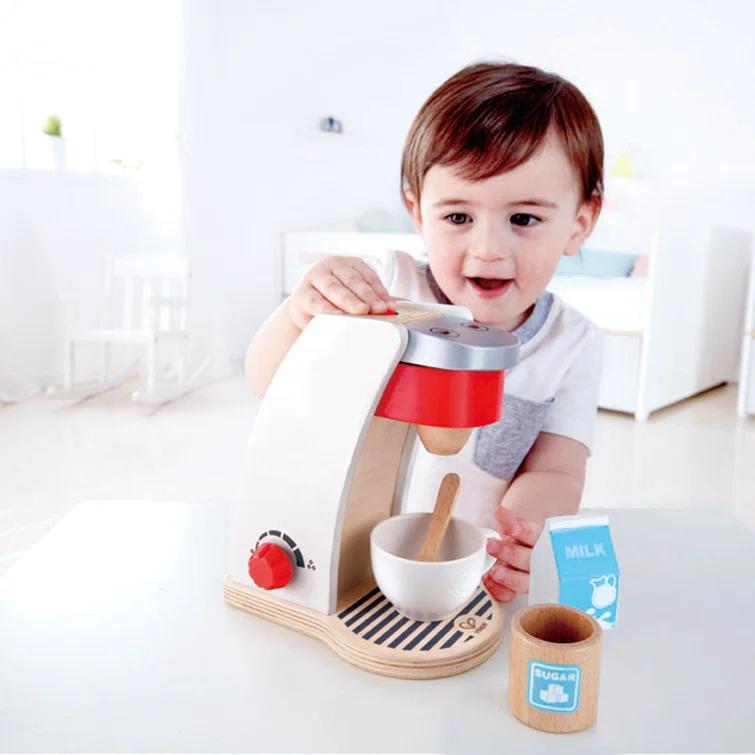 HaPe My Coffee Machine Kids Pretend Kitchen Appliance Set