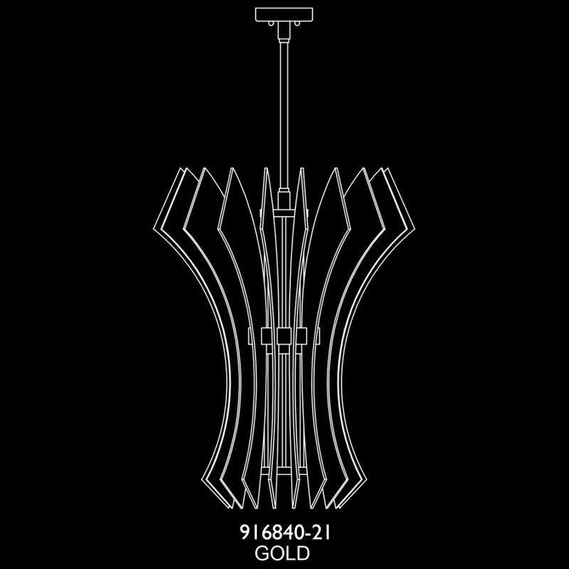 Fine Art Handcrafted Lighting Newton 3 - Light LED Unique/Statement Pendant