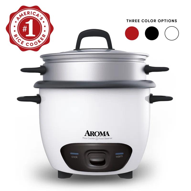 Aroma Aroma 14-Cup Pot Style Rice Cooker and Food Steamer Set