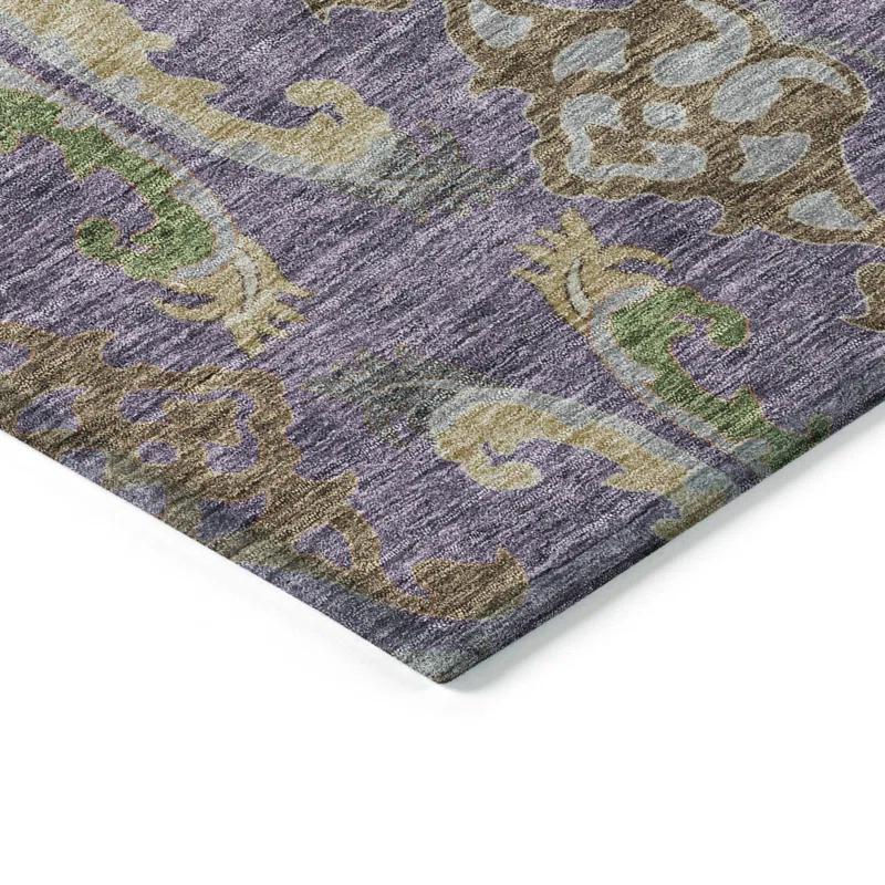 Machine Washable Indoor/Outdoor Cicel ACN1153 Purple
