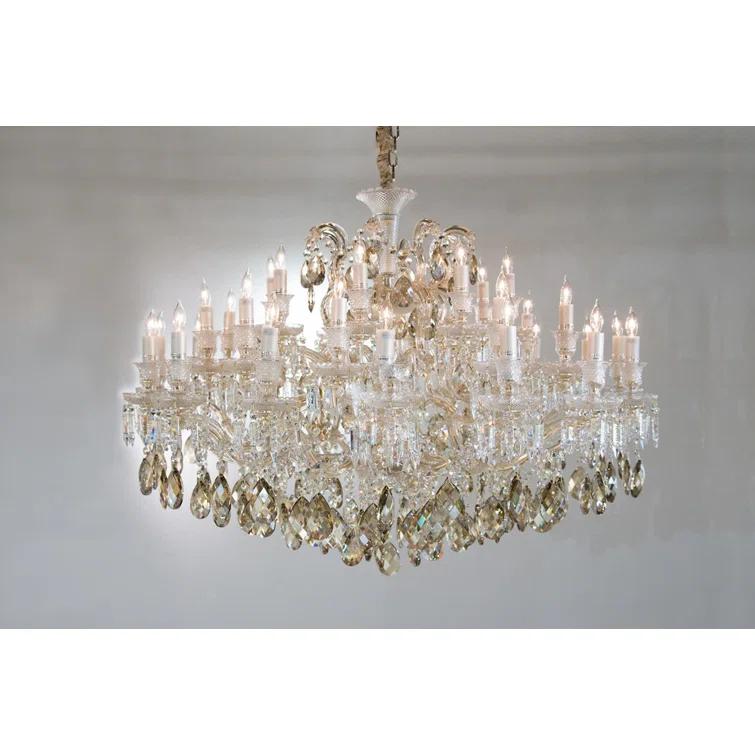 Michael Amini Chambord 37 - Light Crystal Dimmable Classic / Traditional Chandelier