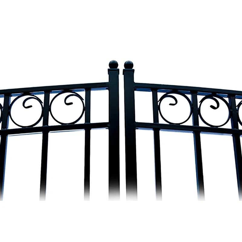 ALEKO Automated Steel Dual Swing Driveway Gate and Gate Opener Complete Kit – PARIS Style –ETL Listed