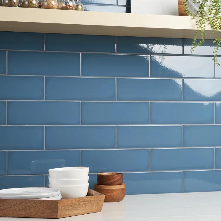 Remington 3.93 in. x 11.81 in. Polished Porcelain Subway Wall Tile (13.55 Sq. Ft. / Case)