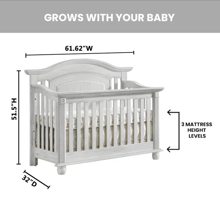 Oxford Baby London Lane London Lane 4 In 1 Convertible Crib