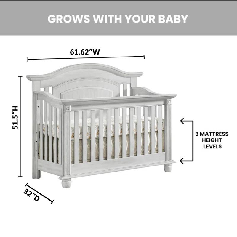 Oxford Baby London Lane London Lane 4 In 1 Convertible Crib