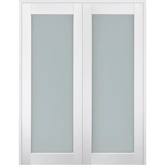Belldinni Smart Pro 207 Solid Manufactured Wood and Glass Paneled French Door