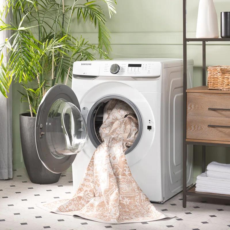 Everly Quinn Faux Hide Performance Machine Washable Animal Print Rug