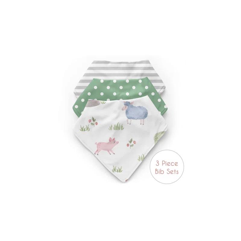 Farm Animals 5 Piece Toddler Bedding Set (Set of 5)