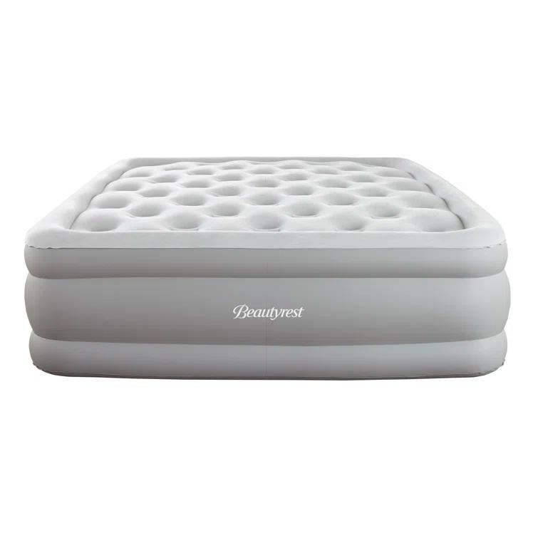 Beautyrest Beautyrest Sky Rise Inflatable Air Mattress, Electric Air Pump, Puncture Resistant Vinyl, Guest Bed