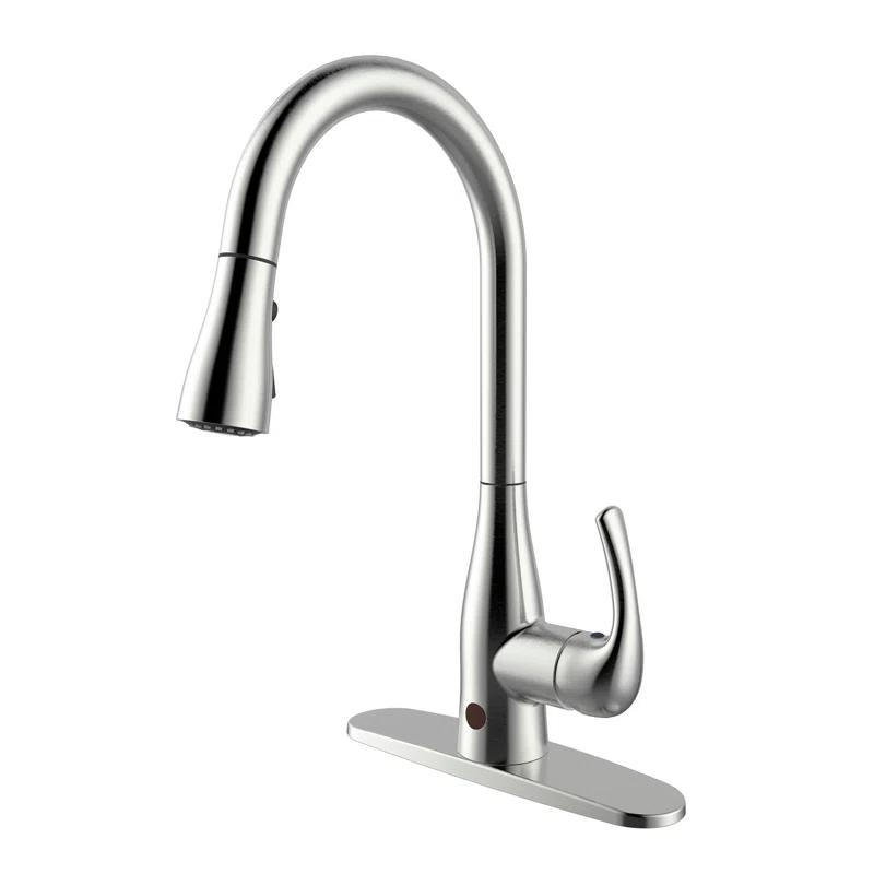 Bio Bidet by BEMIS Bio Bidet By BEMIS Pull Down Touchless Kitchen Faucet UP7000BN