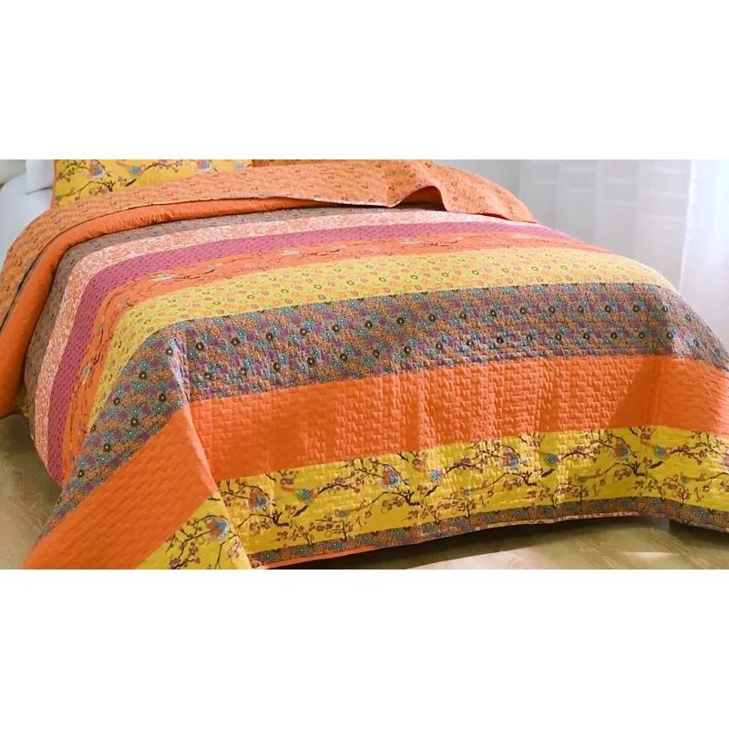 Lush Decor Royal Empire Cotton Reversible 3 Piece Quilt Set