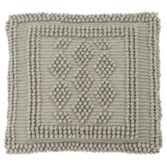 Safavieh Darvey Embroidered Wool Blend Reversible Throw Pillow
