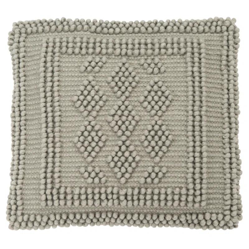 Safavieh Darvey Embroidered Wool Blend Reversible Throw Pillow
