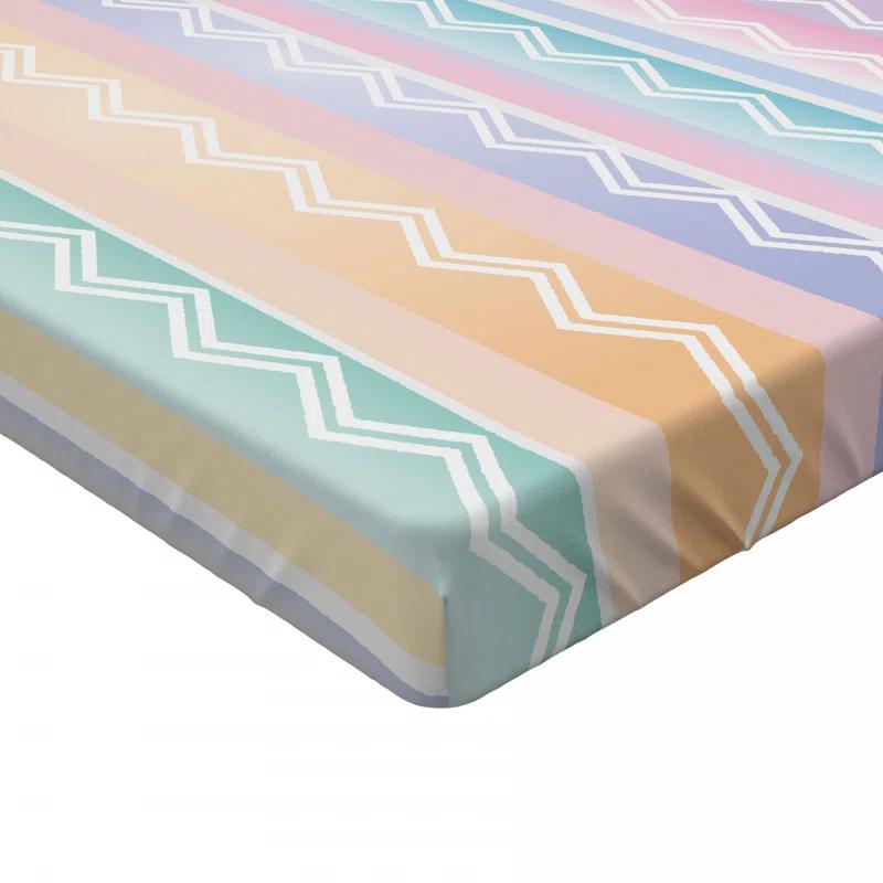 Ambesonne Microfiber Striped Fitted Sheet