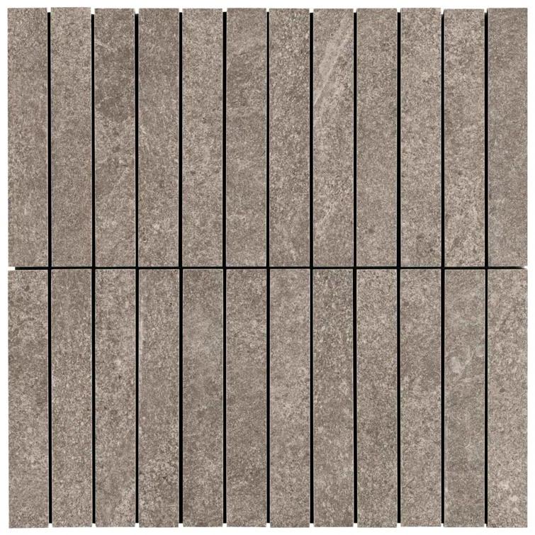 Bond Tile Monolith 11.81 In. X 11.81 In. Stacked Matte Porcelain Mosaic Floor And Wall Tile (5.76 Sq. Ft. / Case)