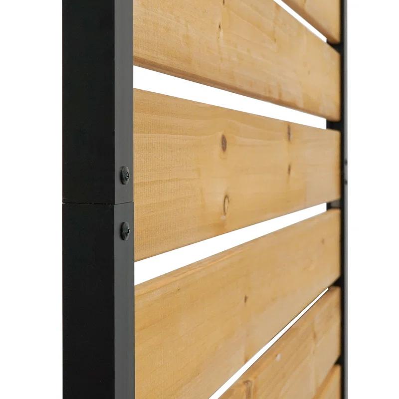 60.5in H x 38.625in W (1 Panel) No Dig Enclo Concord Cedar Wood Privacy Screen, Great to Hide Trash Cans, Decorative Patio Privacy Screen, Outdoor Privacy Fence Panel, Air Conditioner Fence, EC18022