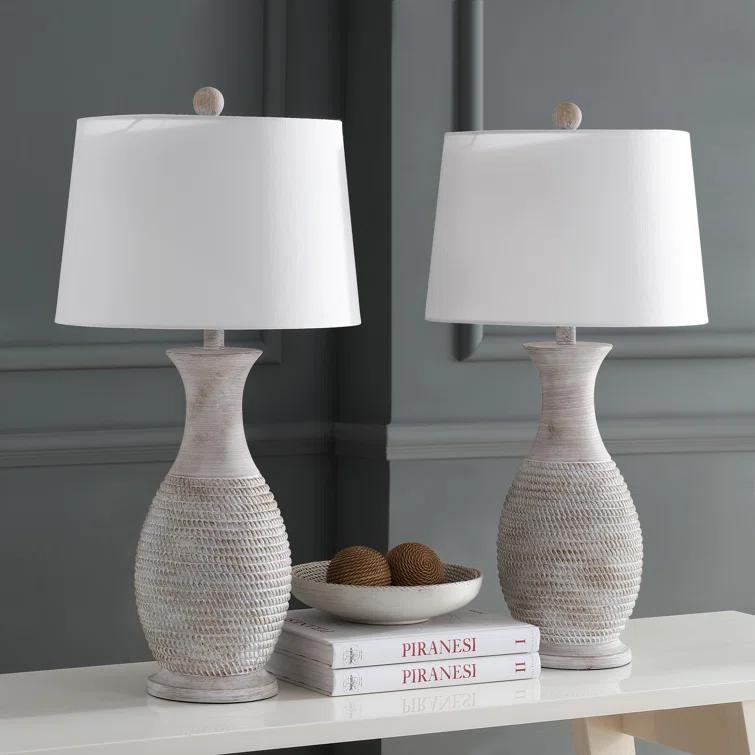 Ophelia & Co. Plath Resin Table Lamp (Set of 2)