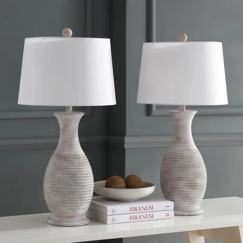 Ophelia & Co. Plath Resin Table Lamp (Set of 2)