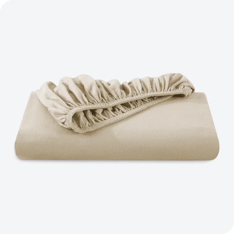 Bare Home Flannel Machine Woven Fitted Sheet