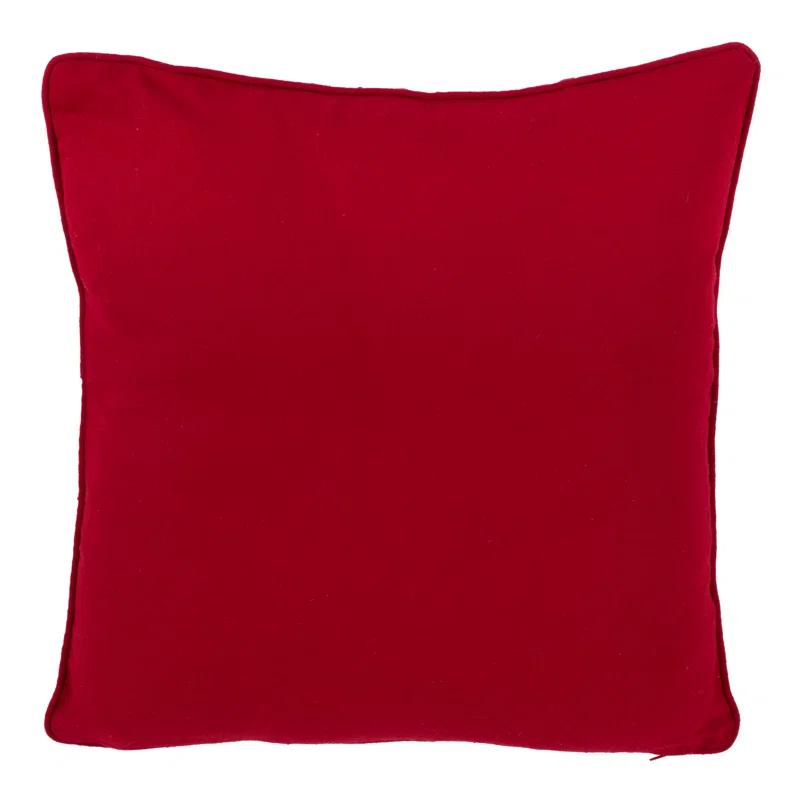 Chute De Neige Collection Appliqued Down Throw Pillow