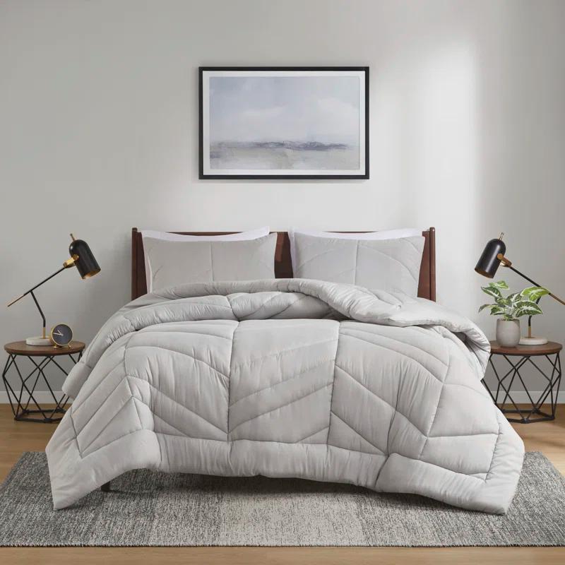 Intelligent Design Remy Quilted Chevron Comforter Set