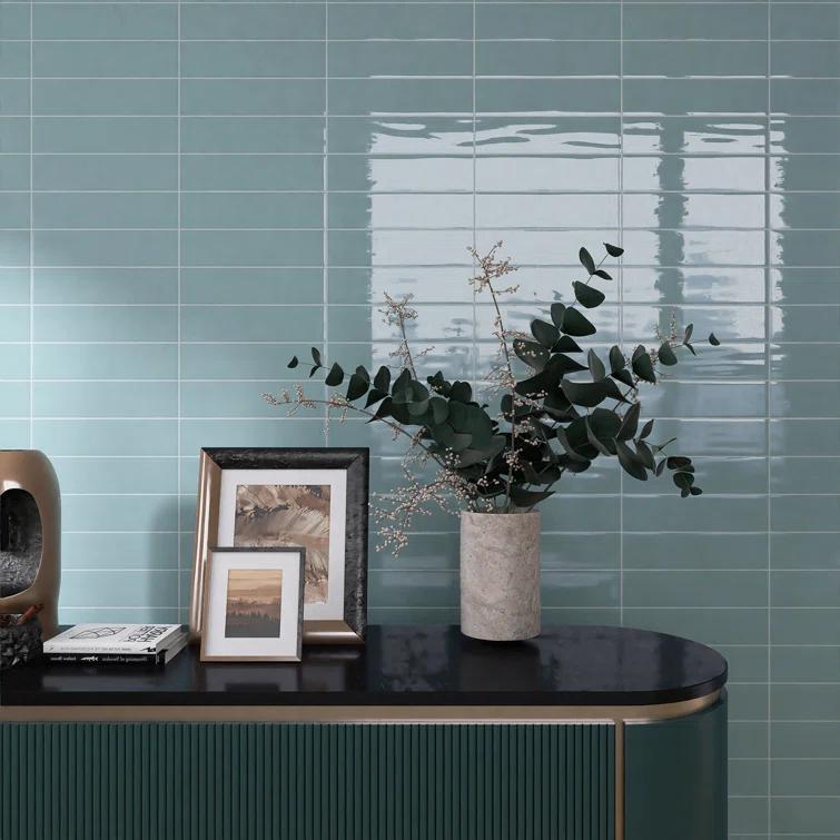 Supreme Tile Zarati 2.95 in. X 11.81 in. Polished Ceramic Subway Wall Tile