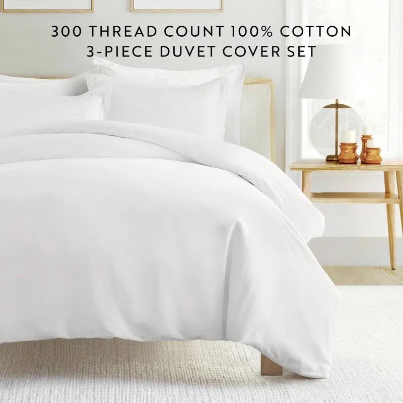 Becky Cameron Vintage Washed Long-Staple Sateen Cotton Duvet Cover Set