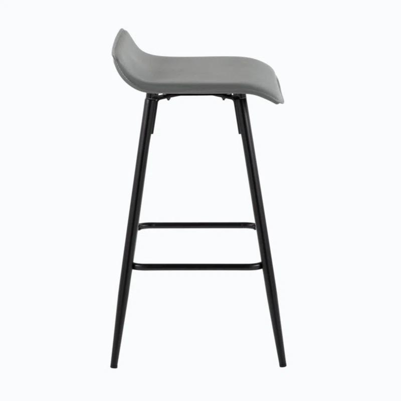 Wenty Upholstered Counter Stool with Metal Frame (Set of 2)