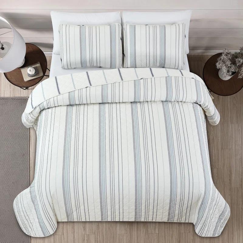 Market & Place Sofia No Striped Quilt Set