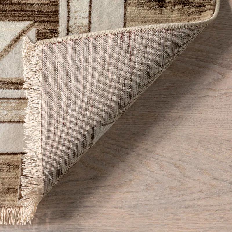 Union Rustic Agave Geometric Fringed Area Rug