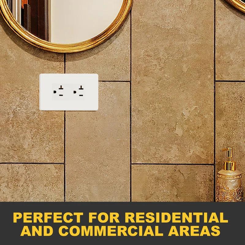 Faith SSRE4-WH-10 20 Tamper Resistant Decorator Outlet