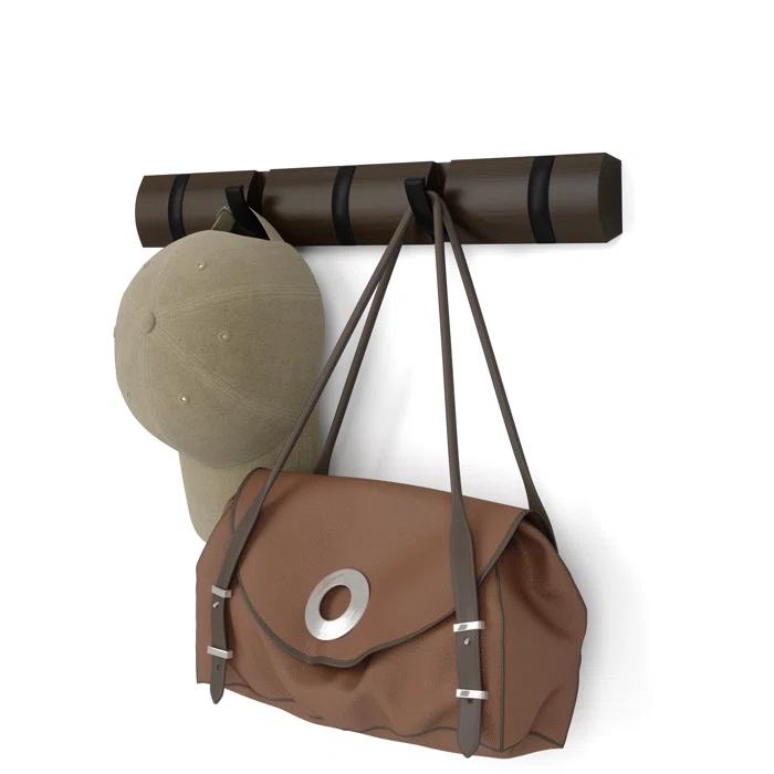 Flip 5 - Hook Solid Wood Coat Rack
