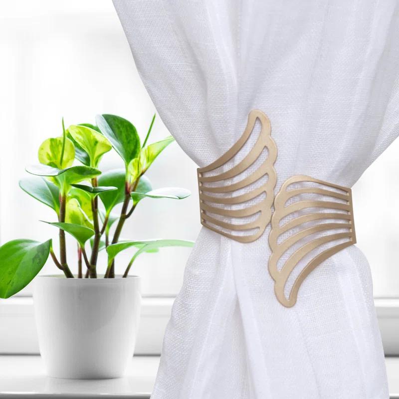 Evideco Angel  Metal Wings Curtain Tieback – Elegant and Durable Design