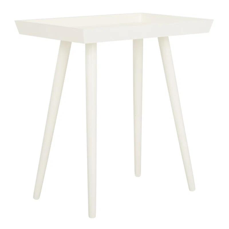 George Oliver Corlien Solid Wood Tray Top End Table