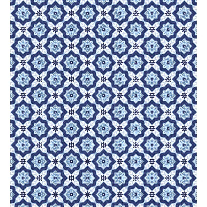 Ambesonne Indigo Modern & Contemporary Floral Duvet Cover Set