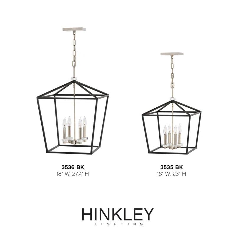 Hinkley Stinson 4 - Light Lantern Geometric Chandelier