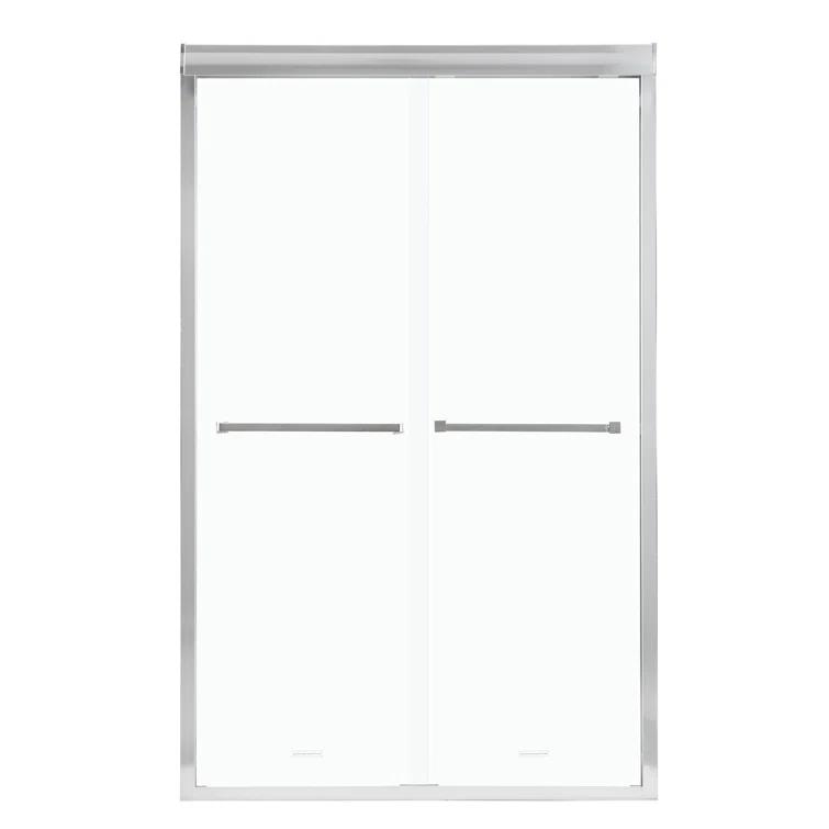 Shower Door 48" W X 76"H Semi-Frameless Bypass Sliding Shower Enclosure