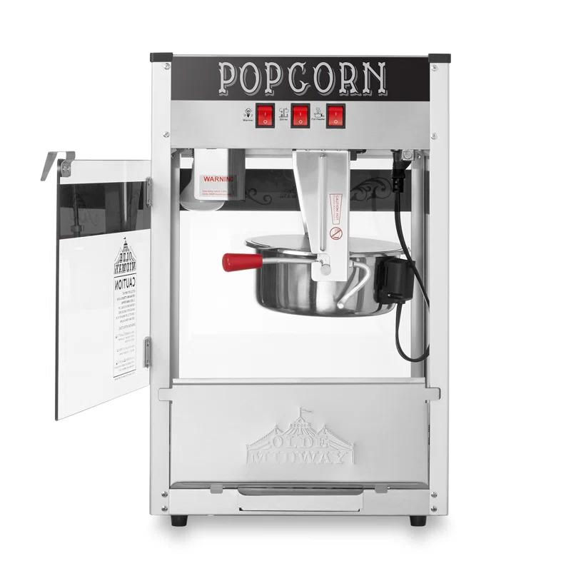 Olde Midway Olde Midway Tabletop Popcorn Machine, Popcorn Machine Stand / Cart