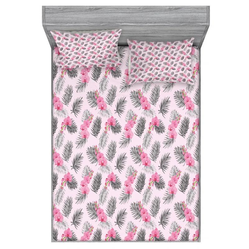 Microfiber Floral Sheet Set