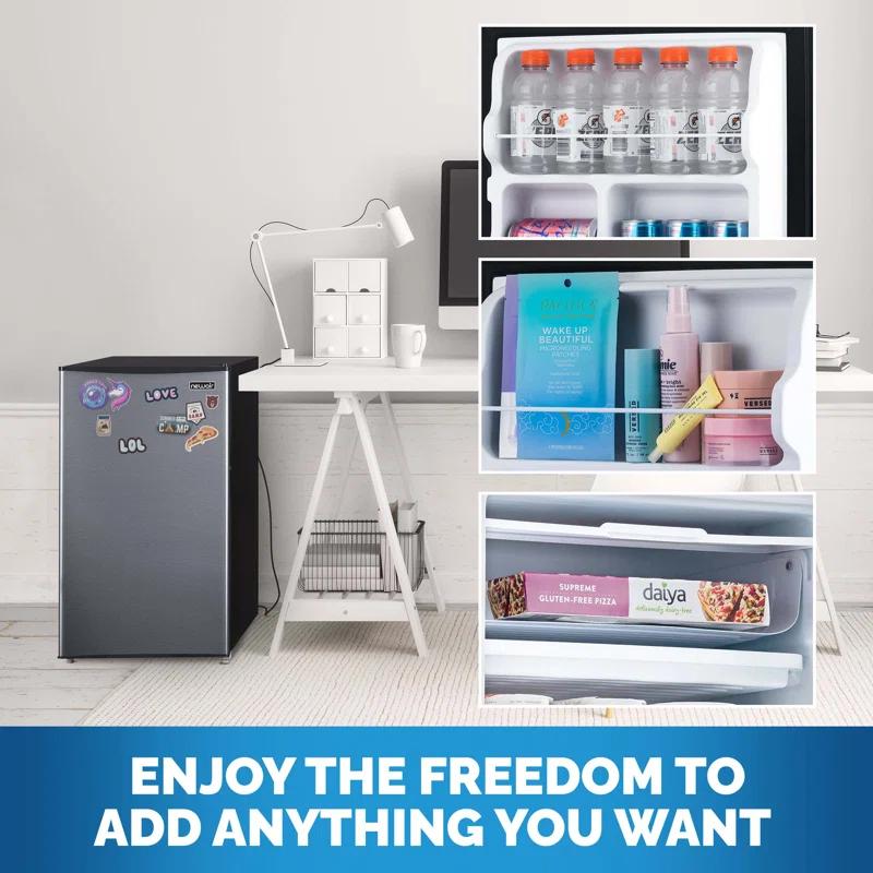 Newair Newair 3.3 Cu. Ft. Compact Mini Refrigerator With Freezer, Can Dispenser