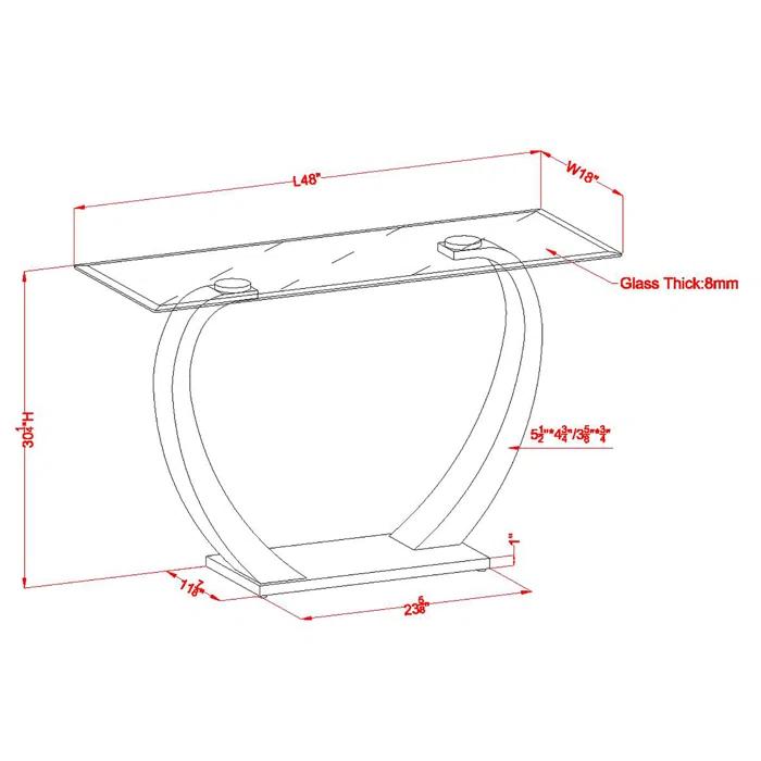 Orren Ellis Hawanya 48'' Console Table