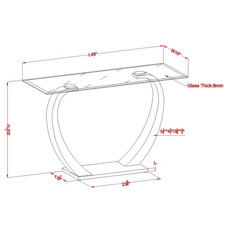 Orren Ellis Hawanya 48'' Console Table