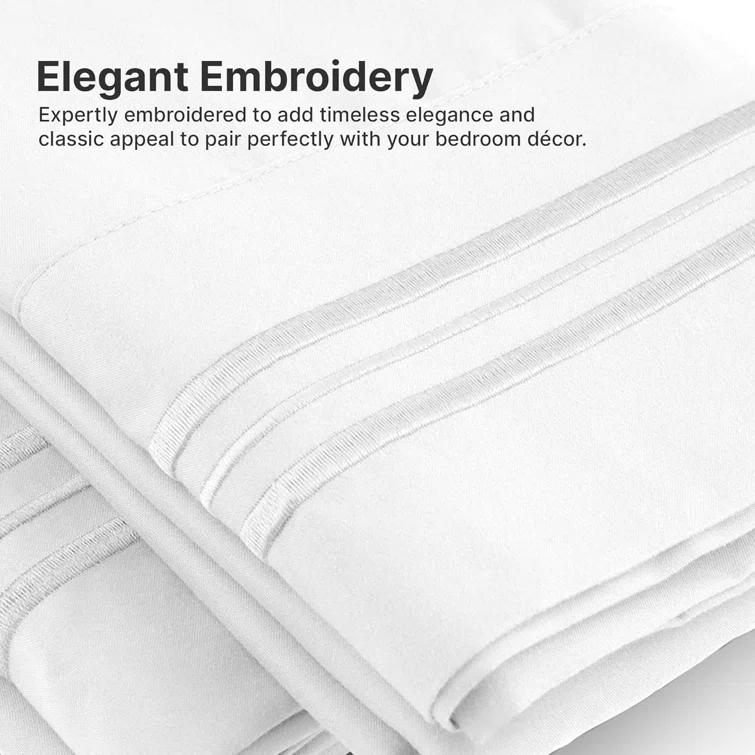 CGK Linens Extra Deep Pocket luxury Sheet Set - Solid Ultra Soft & Cooling Sheet Sets