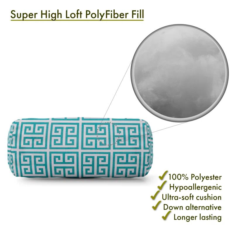 Majestic Home Goods Towers Geometric Indoor/Outdoor Reversible Throw Pillow