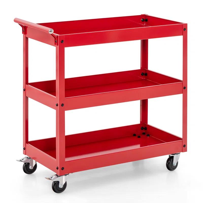 Costway 31'' H x 30'' W Utility Cart with Wheels