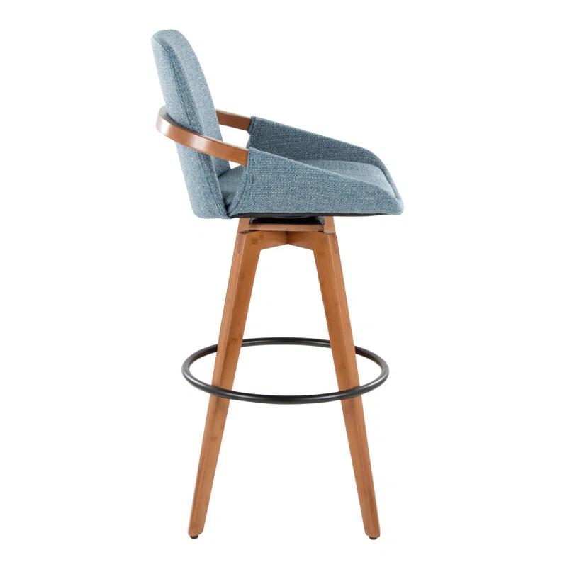 George Oliver Whitacre 29" Fabric Swivel Stool