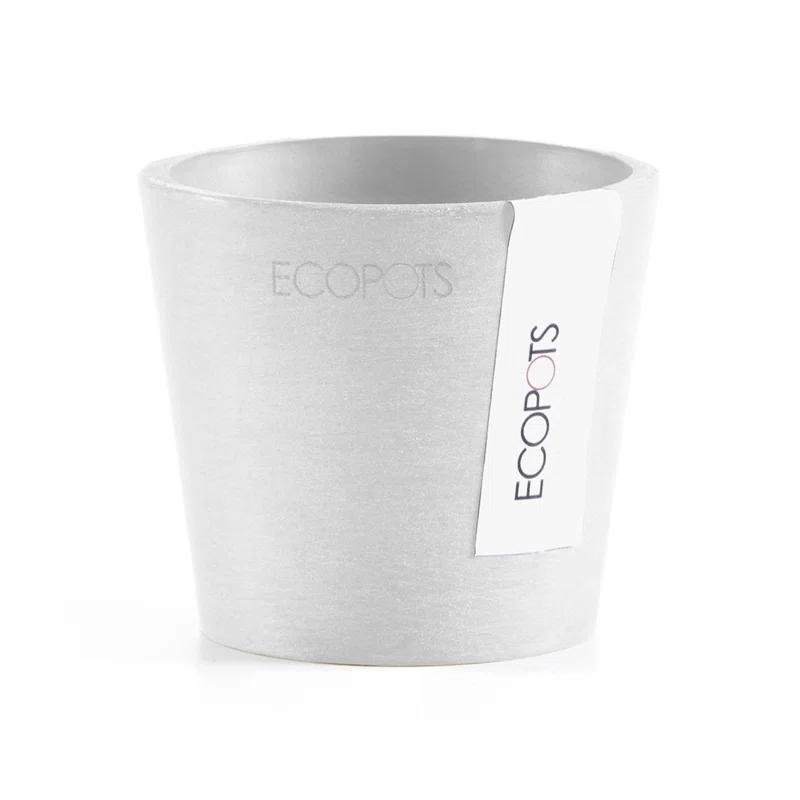 Ecopots Ecopots Indoor/Outdoor Modern Round Recycled Plastic Planter Flower Pot