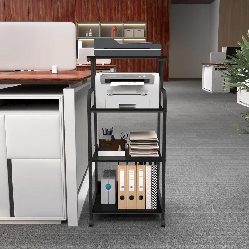 44'' H x 20.5'' W Printer Stand with Wheels